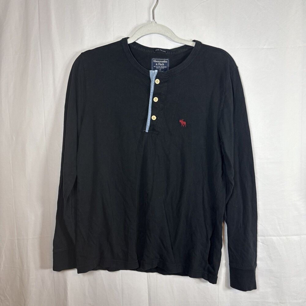 Women’s Abercrombie & Fitch Black Long Sleeve T Shirt Size Small Preowned